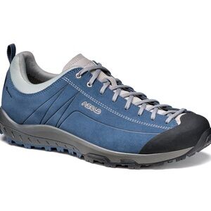 Men’s $180 Asolo GV Space Vibram Hiking Trail Shoes 7.5 Athletic Suede Gripping